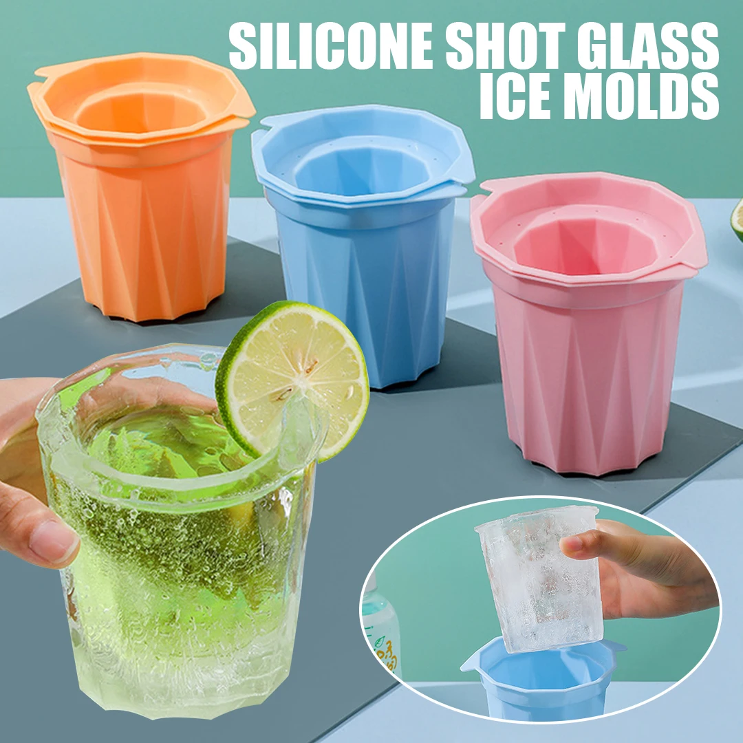 

Ice Cup Mold Creative Ice Cup Maker Summer Frozen Drink Cup Silicone Ice Cube Mould Tray Kitchen Refrigerator DIY Ice Cup Molds