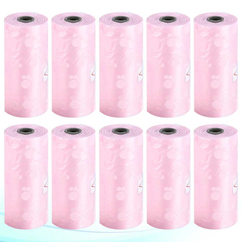

10 Rolls Catlitter Cat Litter Tray Liner Pet Poop Bag Optional Cat Litter Tray Bags Pet Waste Bags