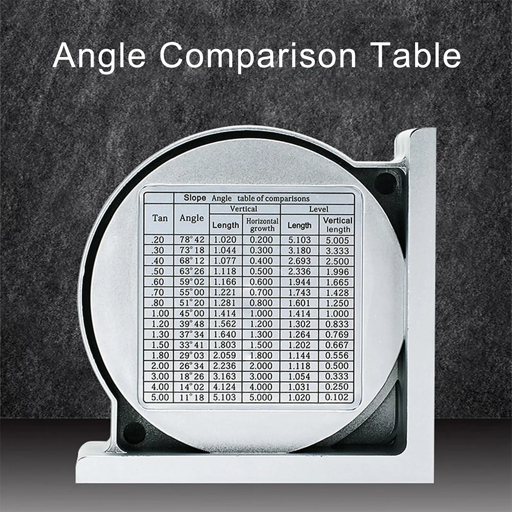 

Angle Locator Angle Finder 95x95x30mm ABS + Acrylic Level Meter Magnetic
