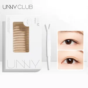 UNNY Eyelid Tape Sticker Invisible Double Fold Eyelid Lace Paste Clear Beige Stripe Self-adhesive Na in India