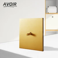 avoir retro light switch 2 way gold toggle switch wall power socket with usb stainless steel panel knob control lighting dimmer