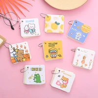 cute binder ring flipping flash card 80 sheets diy combinable study cards portable lined blank index cards pad notes memo