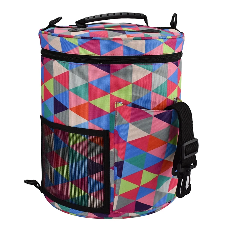 

Knitting Bag Organizer Bag Yarn Storage Case for Crocheting Hook Knitting Needles Wool Storage Tote Bag for Women