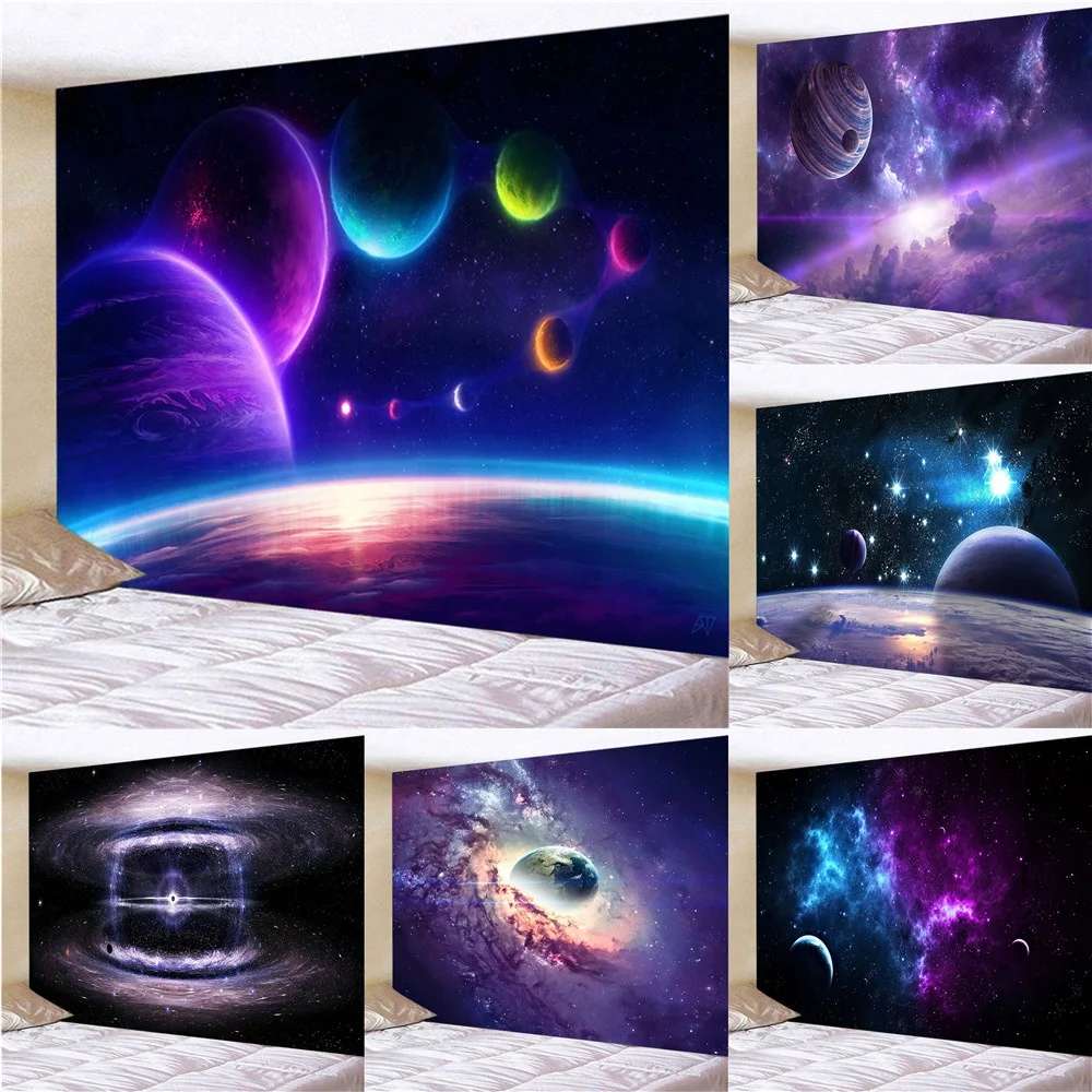 

Space Galaxy Sky Landscape Art Tapestry wall decoration home decoration Boho decoration home decor wall decoration Tapiz
