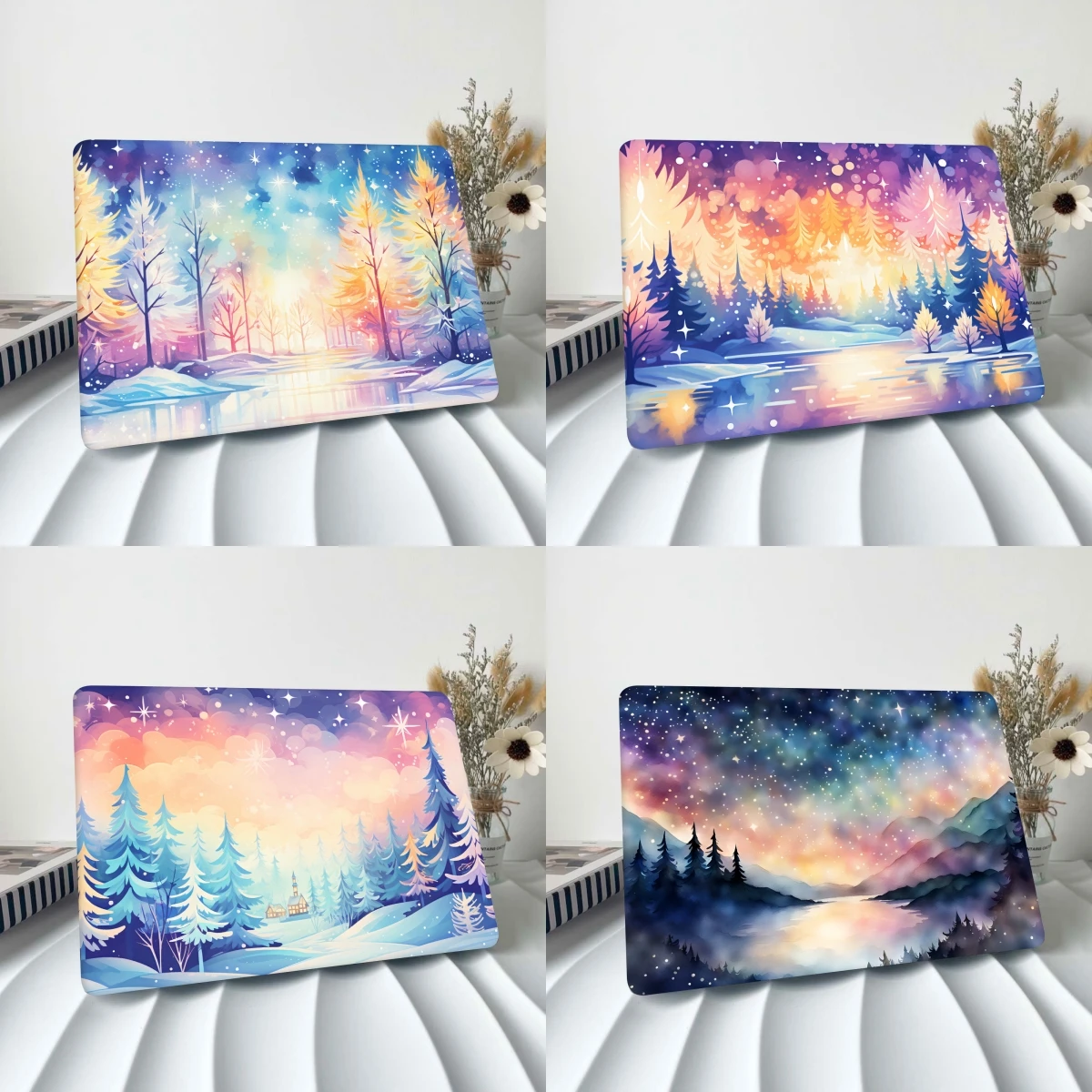 Чехол с мерцающим рисунком для MacBook 2023 M3 Pro14 16 чехол A2991 A2992 Air 13 A2681 A2941 15 дюймов Retina