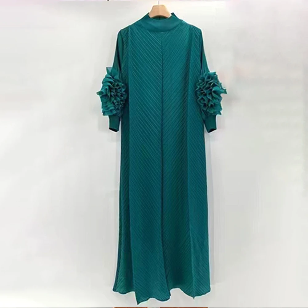 Miyake Pleated Midi Long Dress 6