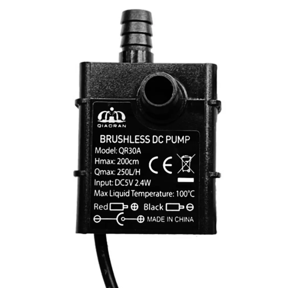 

Ultra-quiet DC 5V 12V 2.3W 240L/H Flow Rate Waterproof Brushless Pump Mini Submersible Water Filter Fish Tank Fountain Pump