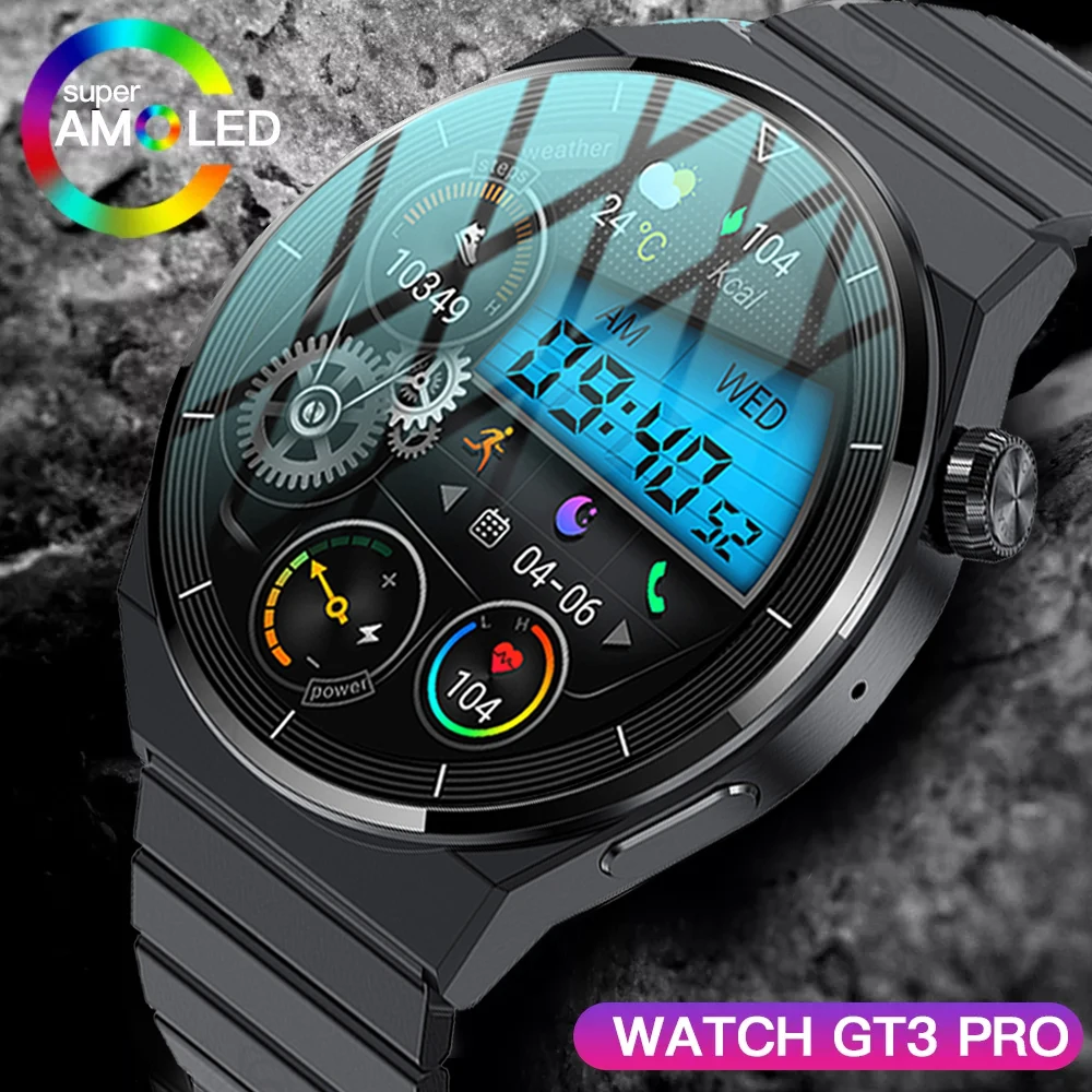

2023 NEW For Huawei Watch GT3 Pro AMOLED Smart Watch Men Custom Dial Answer Call Sport Fitness Tracker Men Waterproof Smartwatch