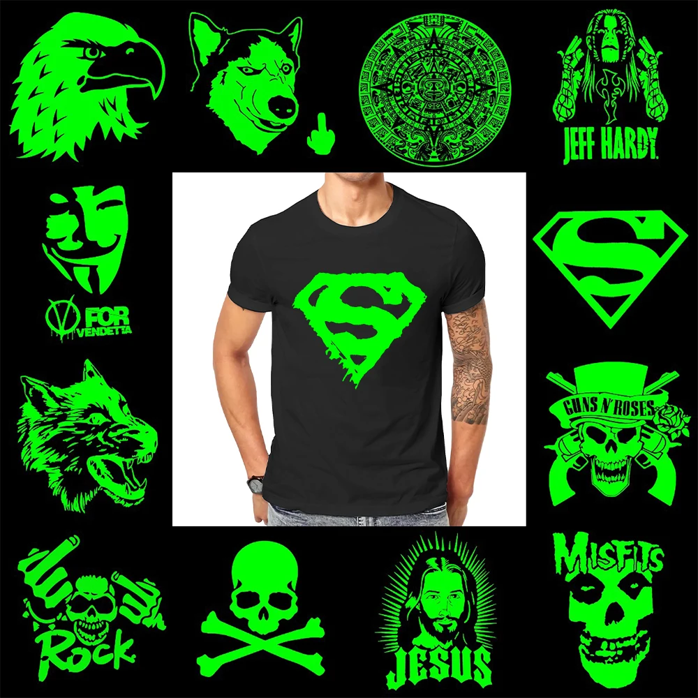 Нашивка Goth в стиле панк Модные термонаклейки для мужчин и женщин черная одежда