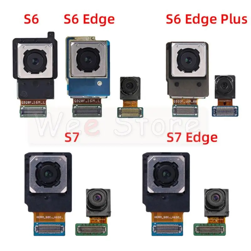 Original Main Back Rear Camera Flex Cable For Samsung Galaxy S6 Edge Plus G920F G925F S7 Edge G930F G935F Top Front Camera Flex