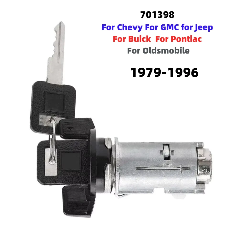 

701398 Для Chevy для GMC для Jeep для Buick для Pontiac, болт замка цилиндра переключателя зажигания с 2 ключами 701398