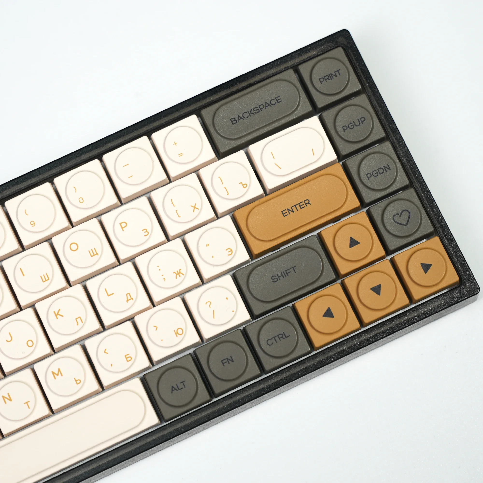 KBDiy PBT низкопрофильные русские колпачки для механических клавиатур, изготовленные на заказ блестящие колпачки для клавиш MX Switch HitBox 138-клавишные колпачки (art.: 3920cb719b3be) - 3920cb719b3be