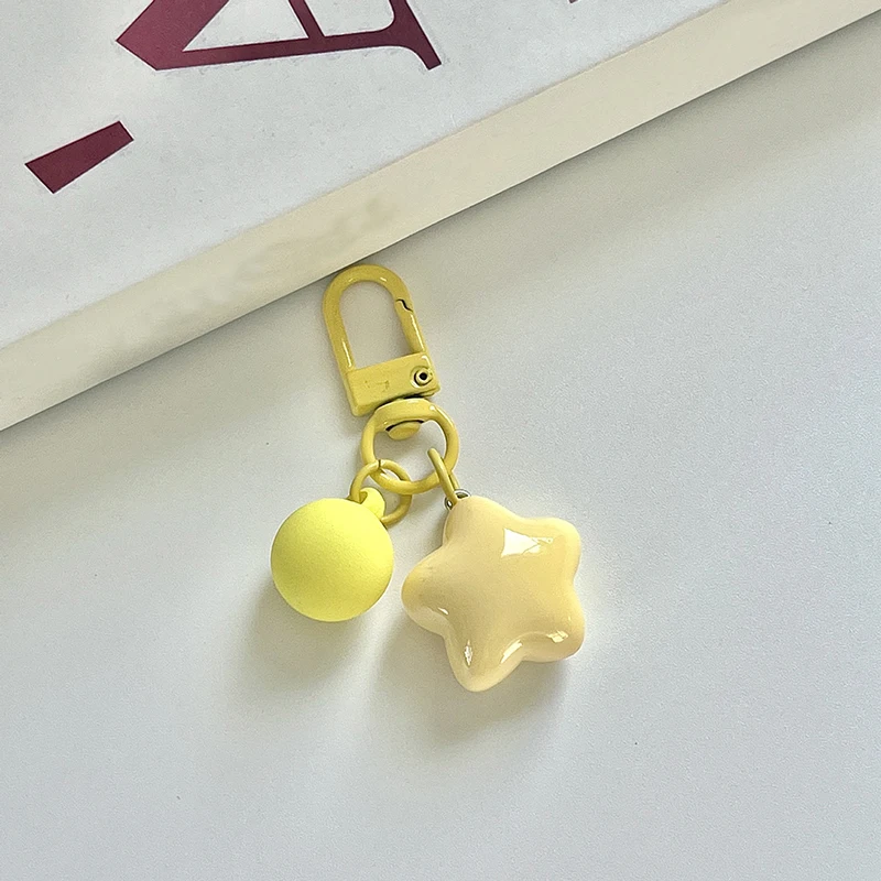 

Красочный брелок со звездами, смола, брелок со звездой для женщин и девочек, чехол для наушников, украшение для рюкзака, украшение для автомобильного ключа