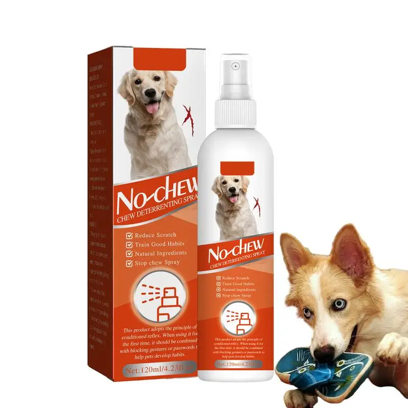 

120ml Dog Bad Behavior Corrector Spray No Chew Spray For Dogs Safe And Effective Solution Stop Destructive Chewing Spray