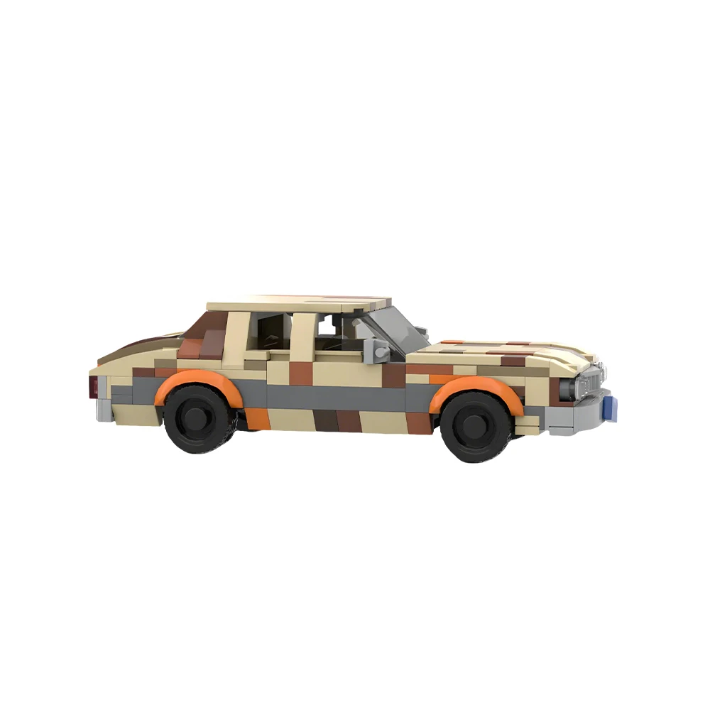 Фото Конструктор MOC «Большой Лебовски»: Модель Ford Gran Torino 1973 года, ретро-автомобиль, строительные блоки, игрушки для сборки, подарки №2