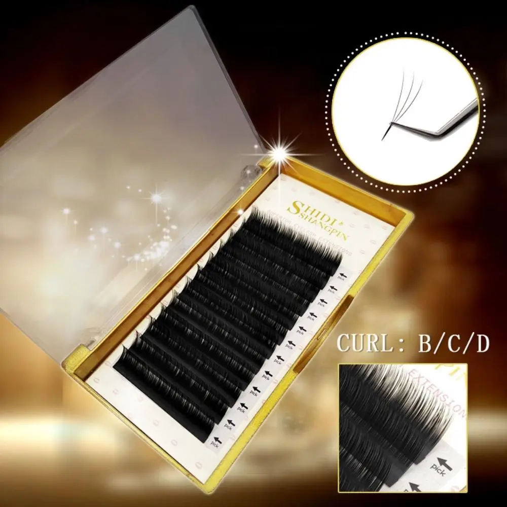 

Women's Fashion Soft Hair B/C/D Curl 0.07 Thickness Natural Thick Fan Lash Volume Russian Lashes Individual Eyelashes