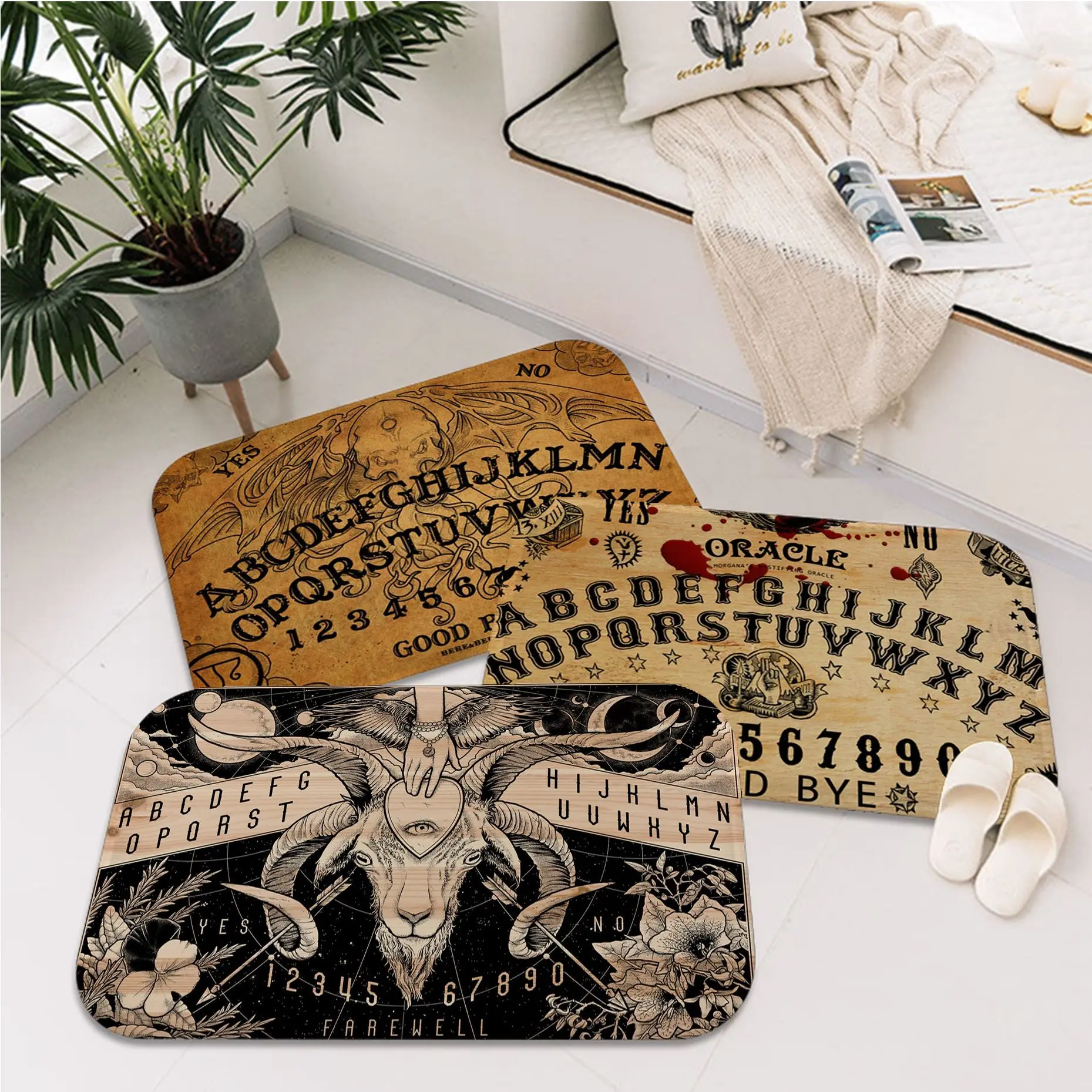 

Spirit Board Hallway Carpet Kids Room Bedroom Decoration Balcony Anti-Slip Doormat Living Room Household Carpets
