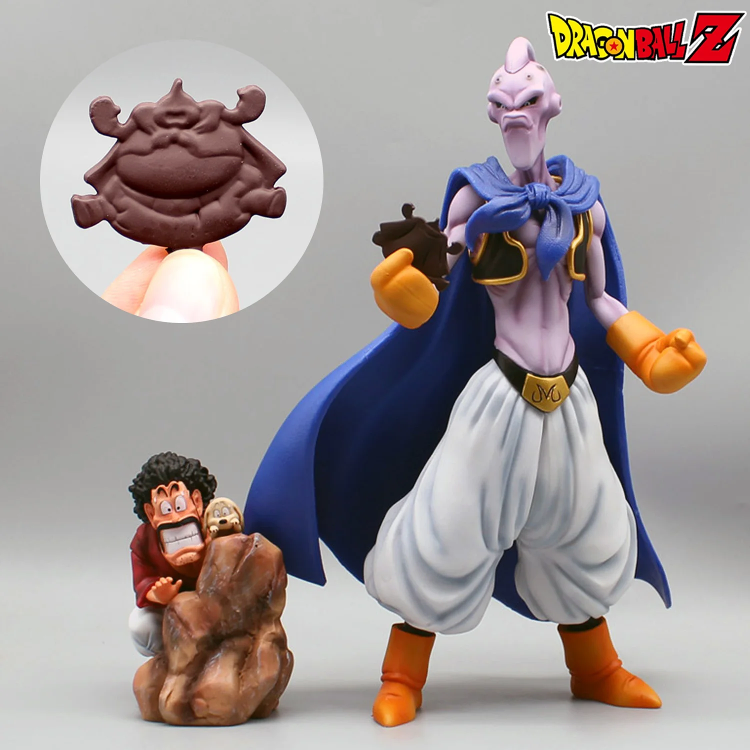 

29cm Dragon Ball Z Evil Buu Mister Satan Figura Evil Majin Buu Anime Figures Statue Figurine Model Doll Collectible DBZ Toy Gift
