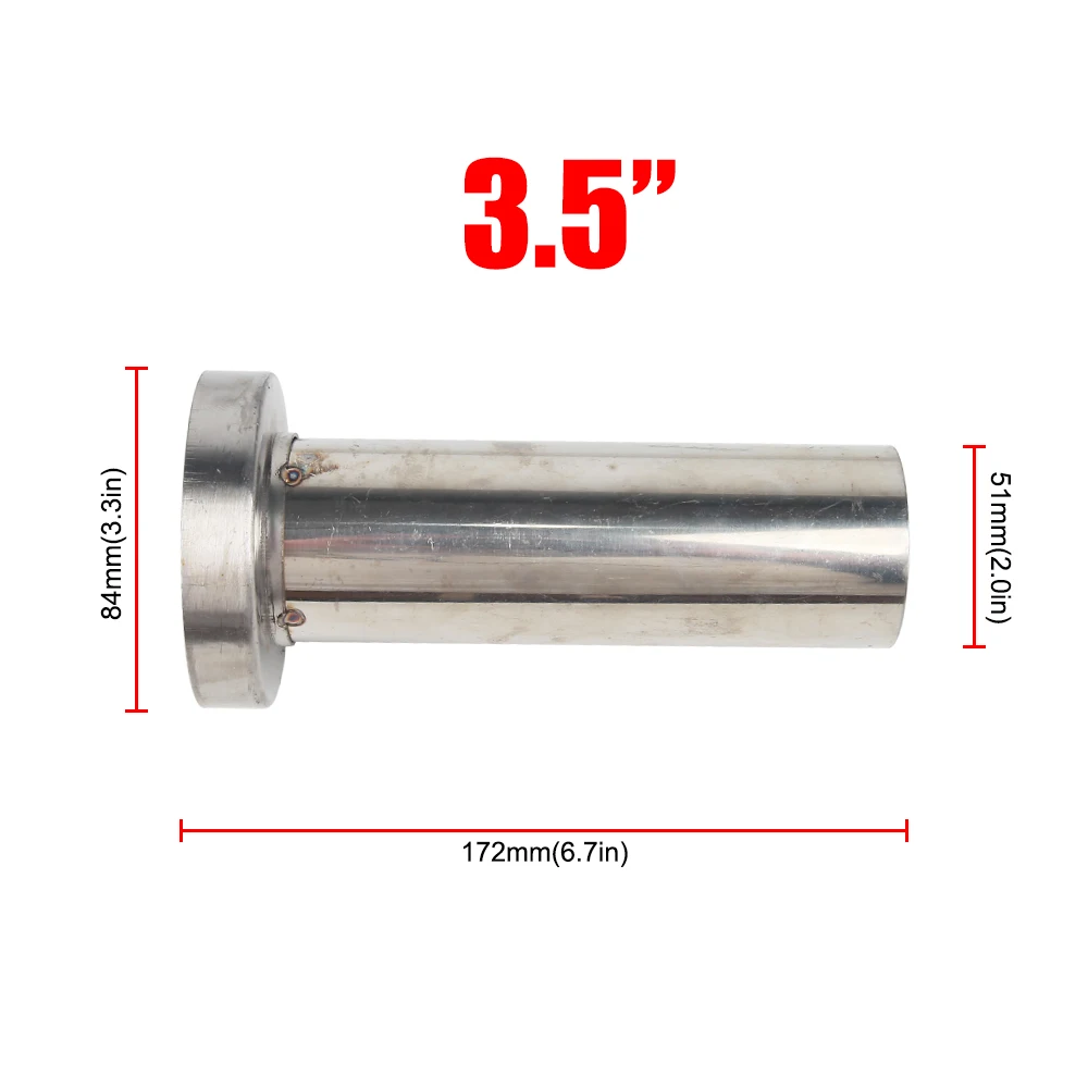 3 5 &quot/4&quot/4&quot/4 5&quot нерегулируемый съемный глушитель из нержавеющей стали