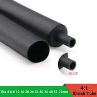 1meter 41 heat shrink tube with glue thermoretractile heat shrinkable tubing dual wall heat shrink tubing 6 8 12 16 24 40 52 72