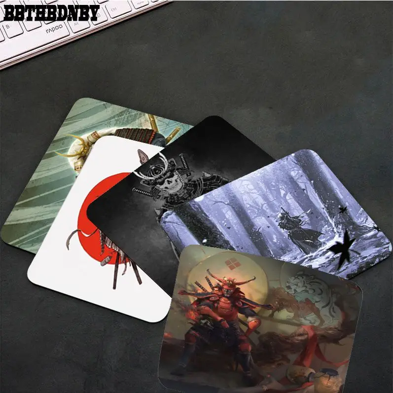 

Samurai Small Table Mat Student Mousepad Computer Keyboard Pad Games Pad Desk Mat Padmouse Desk Play Mats