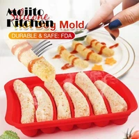 childrens hot dog ham mold made of silica gel self made diy mold for egg sausage and babys supplementary sausage mold