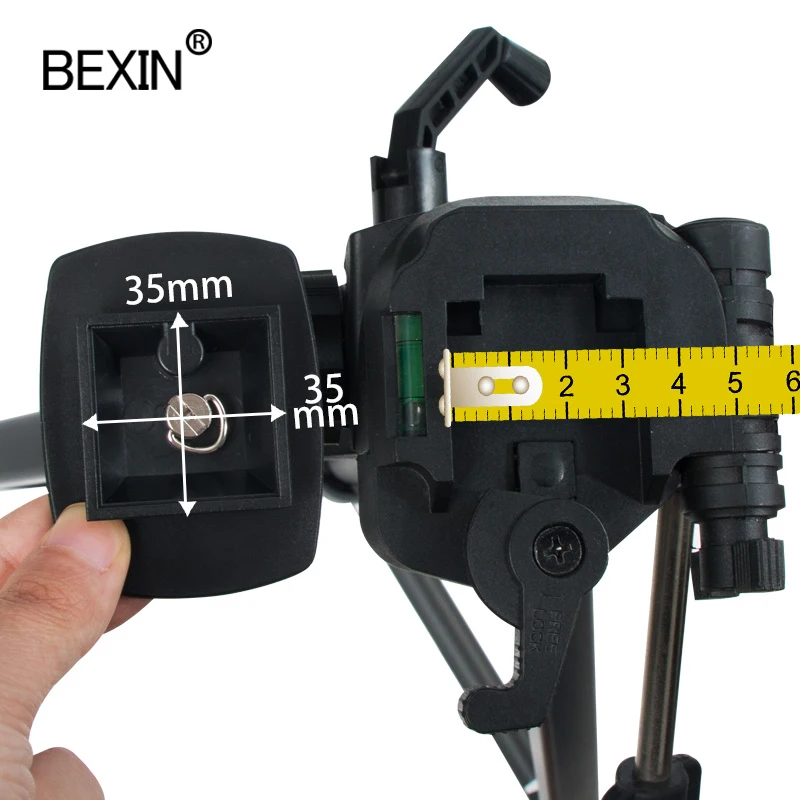 Фото Маленькая пластина для штатива BEXIN, быстросъемная пластина для dslr-камеры Yunteng vct668 st666 690, штатив для dslr-камеры №3