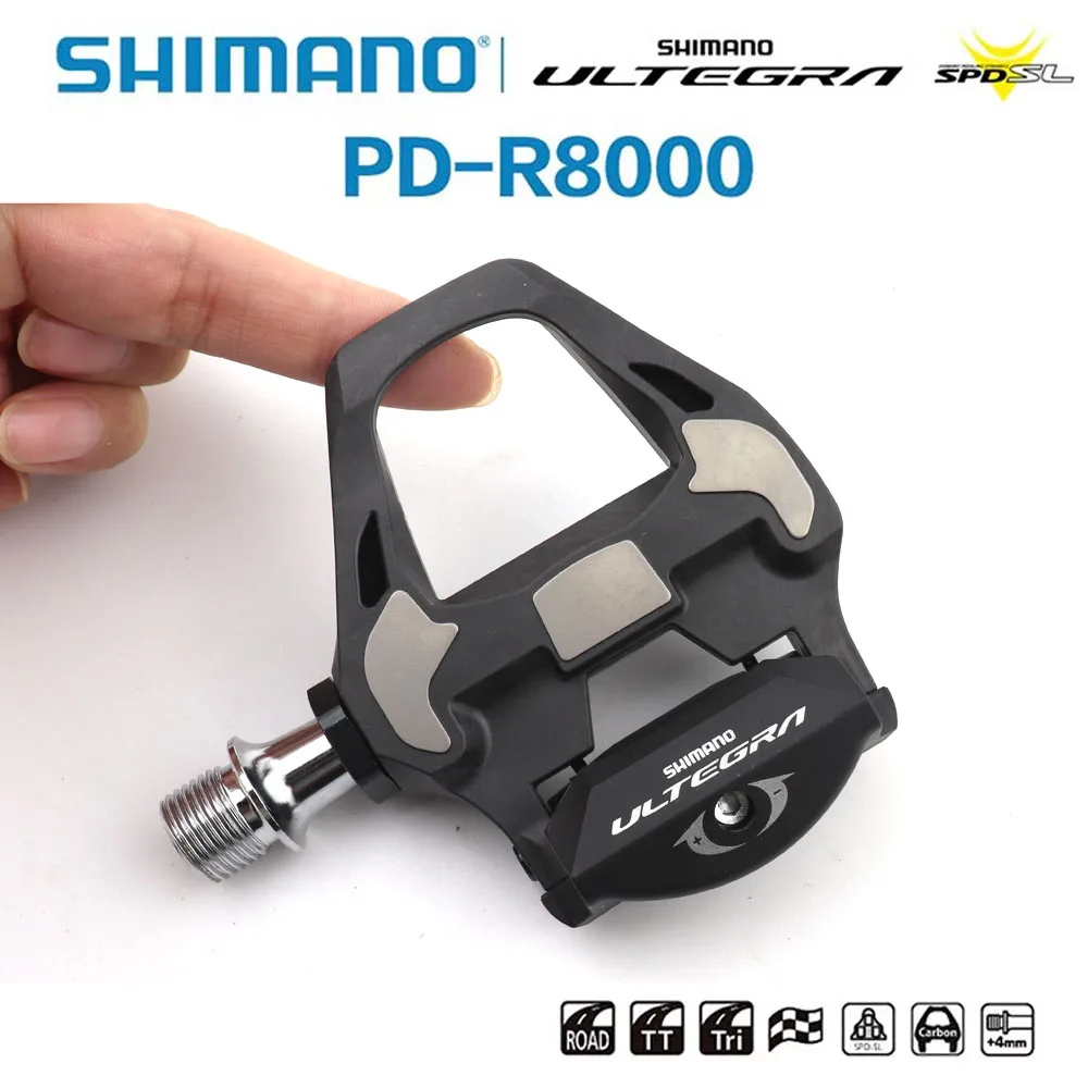 Педали SHIMANO ULTEGRA PD-R8000 SPD-SL для шоссейных велосипедов с шипами SH11 - самоблокирующиеся (art.: 3920dad2385b4) - 3920dad2385b4