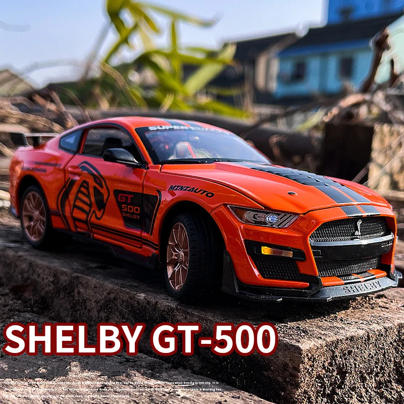 Модель спортивного автомобиля Ford Mustang Shelby GT500 1:24 металлическая Игрушечная модель