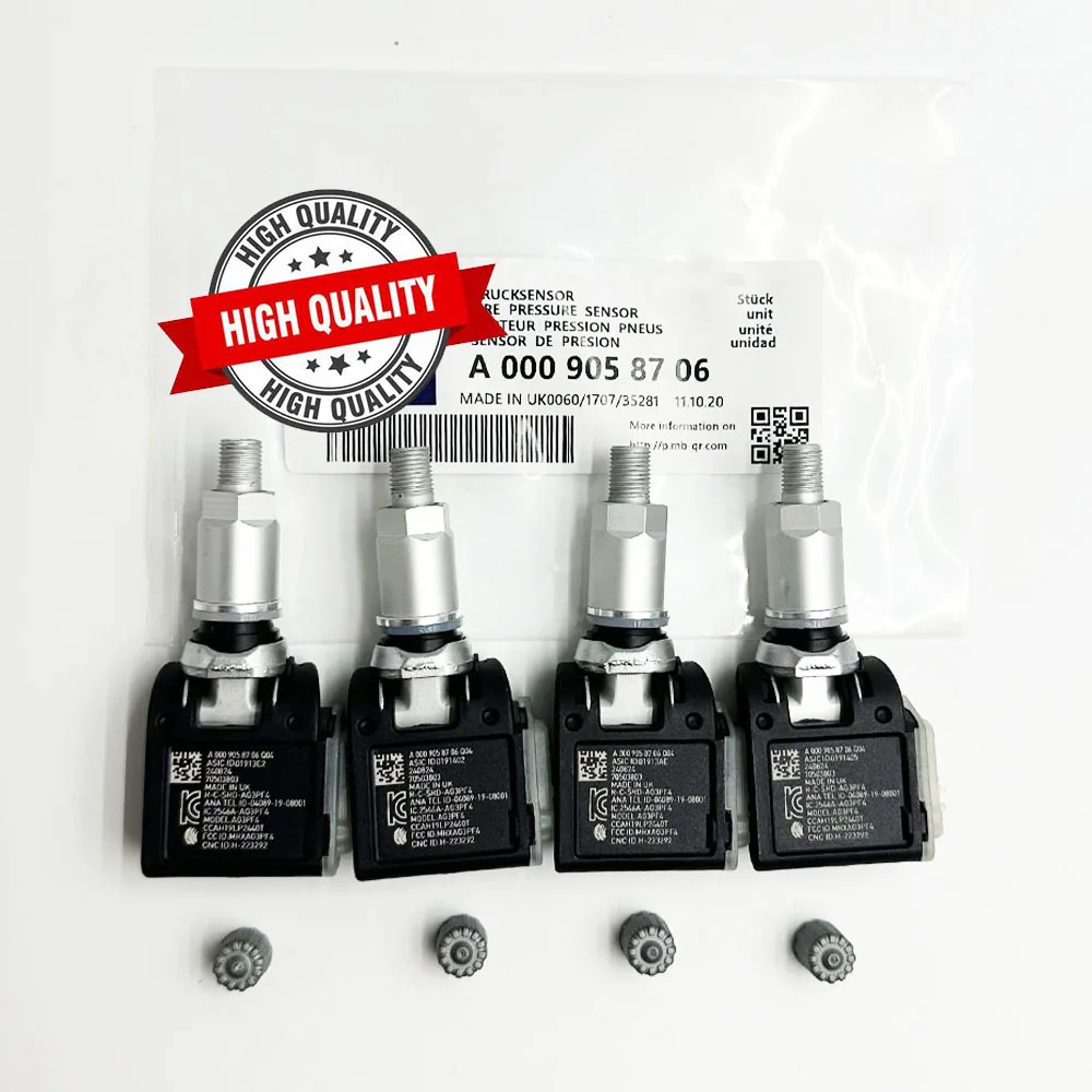 

4 шт. 0009058706 TPMS датчик давления в шинах 433 МГц A0009058706 для Mercedes-Benz GLA /GLB / GLE-Class B/E-Class Sprinter, коридор