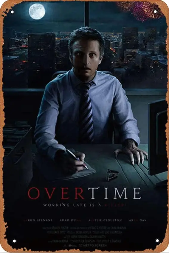 Overtime Film Movie Металлические вывески Decoracin Винтажные металлические жестяные 12x8