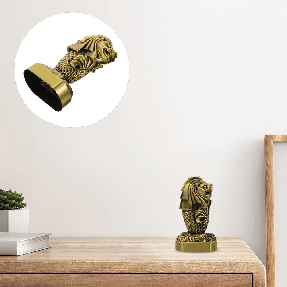 Merlion орнамент искусственное металлическое ремесло в стиле ретро настольный