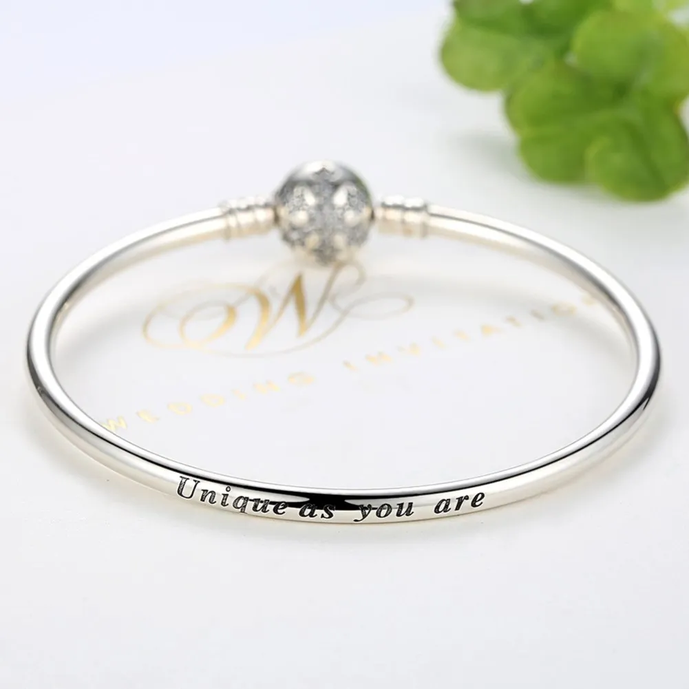 

Romantic Snowflake Sterling Silver Bracelet New Bracelet Bare Chain
