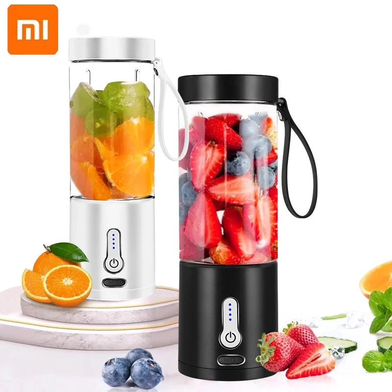 Xiaomi 530ML Electric Juicer Portable Smoothie Blender USB Rechargeable Food Processor Fruit Mixer Machine Mini Juicer Blender C