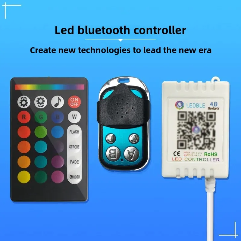 Светодиодный контроллер Bluetooth 4-клавишный 24-клавишный приложения для управления