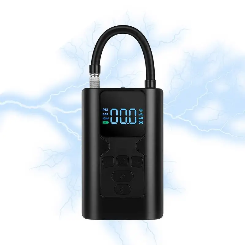 

Portable Tire Inflator For Car Portable Air Compressor Battery Operated 150PSI Auto Shut-Off Air Pump For Car Bike Ball