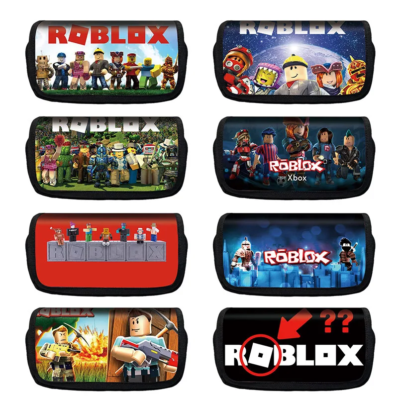 Чехол Roblox для карандашей из полиэстера Детская вместительная сумка креативные
