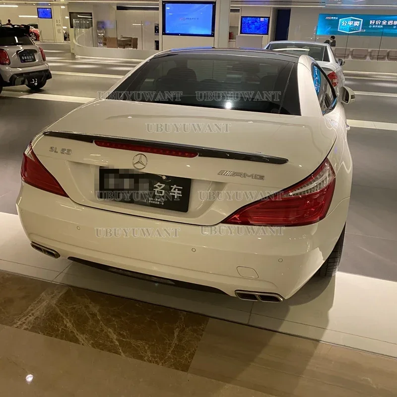Спойлер из углеродного волокна задний бампер автомобиля для Mercedes SL class R231 SL300 SL500