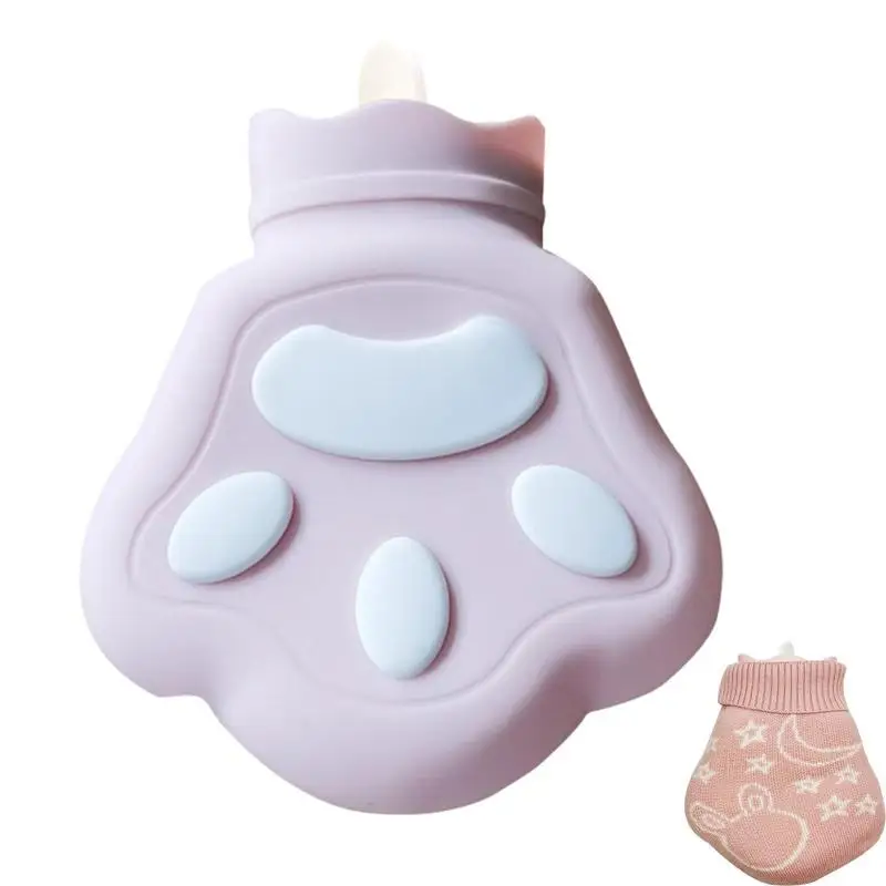 

Hot Water Bag Soft CoverShaped Heating Water Bag With Cover Hand Feet Warmer Neck Shoulder Sore Relief Christmas Gifts