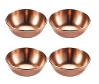 4 pack stainless steel sauce plate golden sauce plate appetizer tray seasoning plate kitchen supplies plate seasoning plate 4 pa