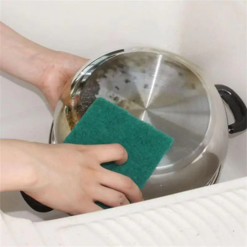 

Kitchen Scouring Pad Cleaning Abrasive Scrubbing Sponge Pad Heavy Duty Scrub Pads Reusable Dish brush Multipurpose Scour Pad