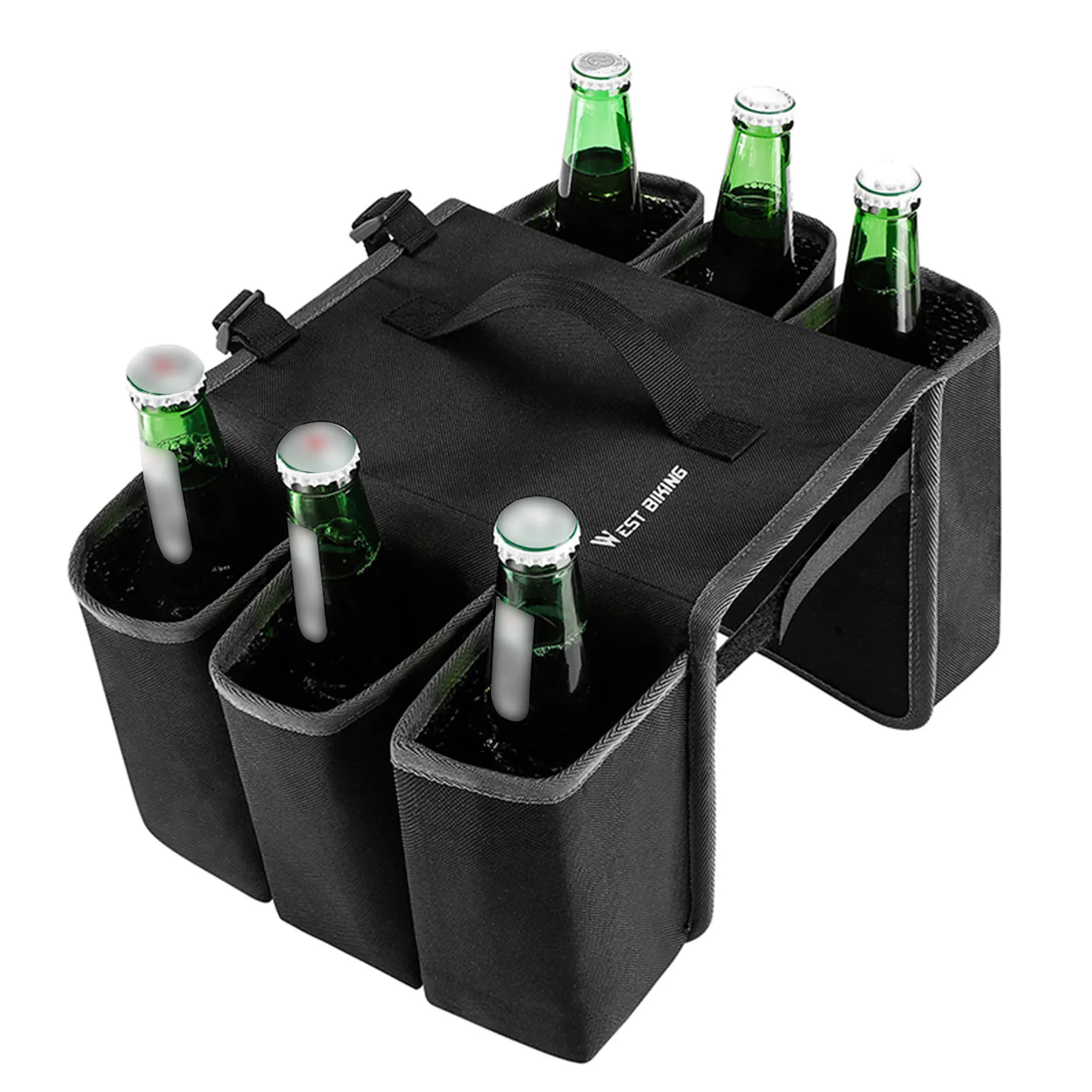 

Pannier Bags For Bicycles Rear Rack Bike Rack Trunk With Side Bottle Holder Scratch-proof Bike Rear Panniers With Built-in