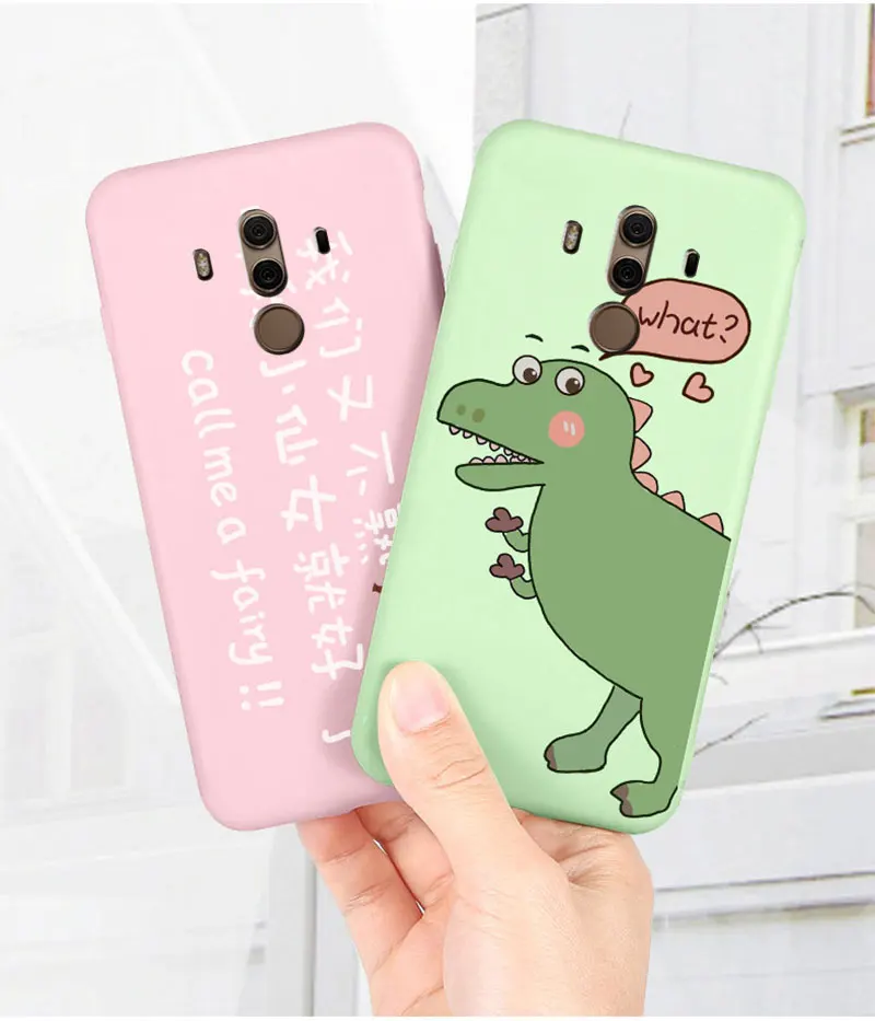 

Новый чехол для huawei mate 8 9 10 pro, оболочка, Мультяшные милые чехлы с рисунком для huawei mate 10 pro 30, Мягкая силиконовая задняя крышка на удачу