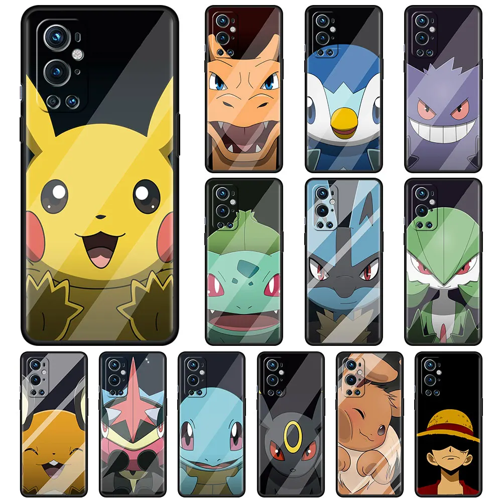 Cartoon Cute Pokemon Case For OnePlus 10 9 8 7 Pro 9R 8T 7T Nord 2 5G Z N100 N10 CE Silicone Phone Cover Luxury Soft Shell Funda