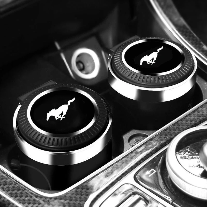 

Пепельница автомобильная со светодиодсветильник кой, пепельница для сигарет Ford Mustang GT Milo