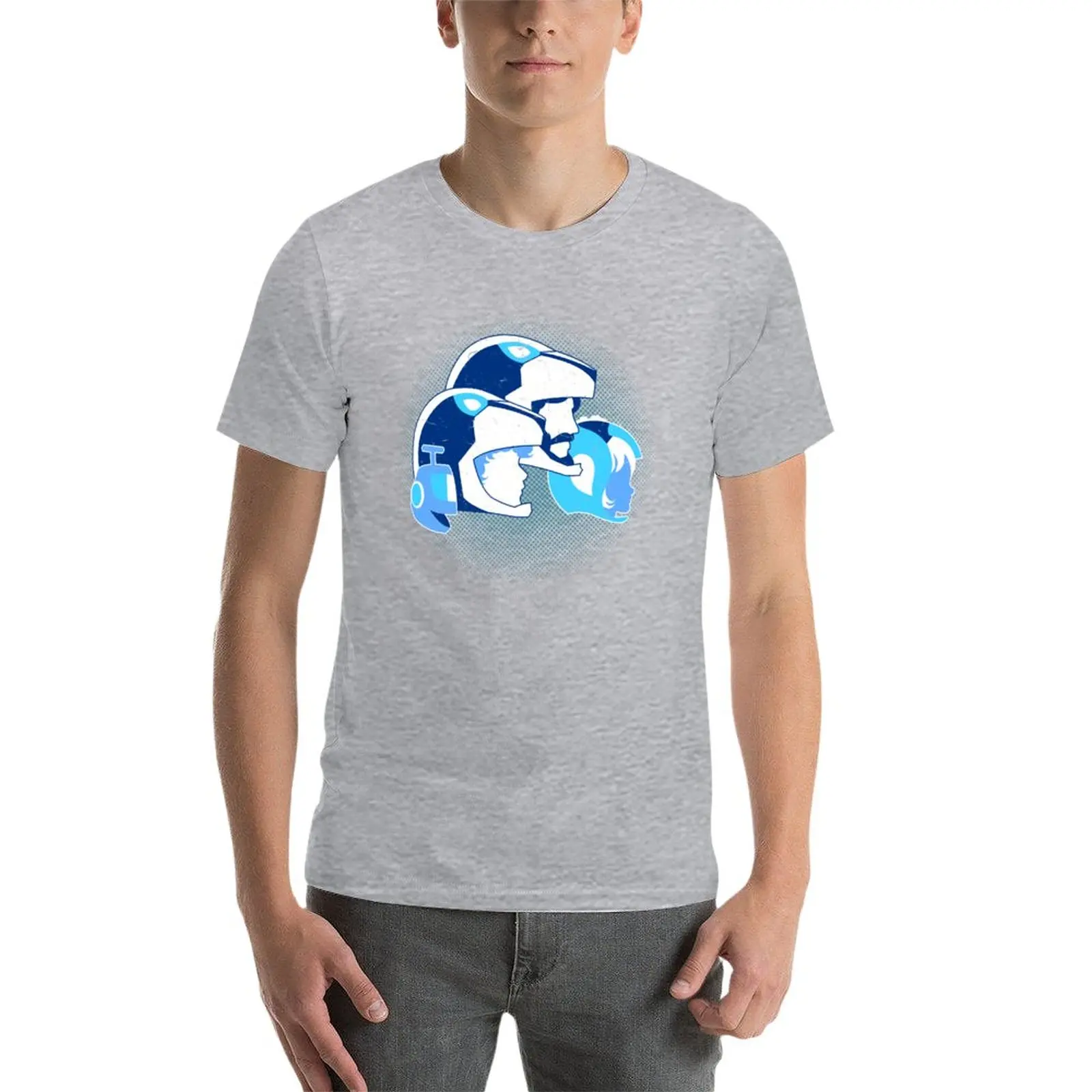 Новая летняя мужская футболка с принтом среди неизвестных звезд