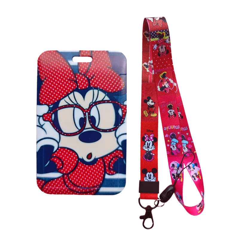 

Disney Minnie Pendant Identification Card Holder Student Bus Bank Hanging Card Holder Nurse Credencial