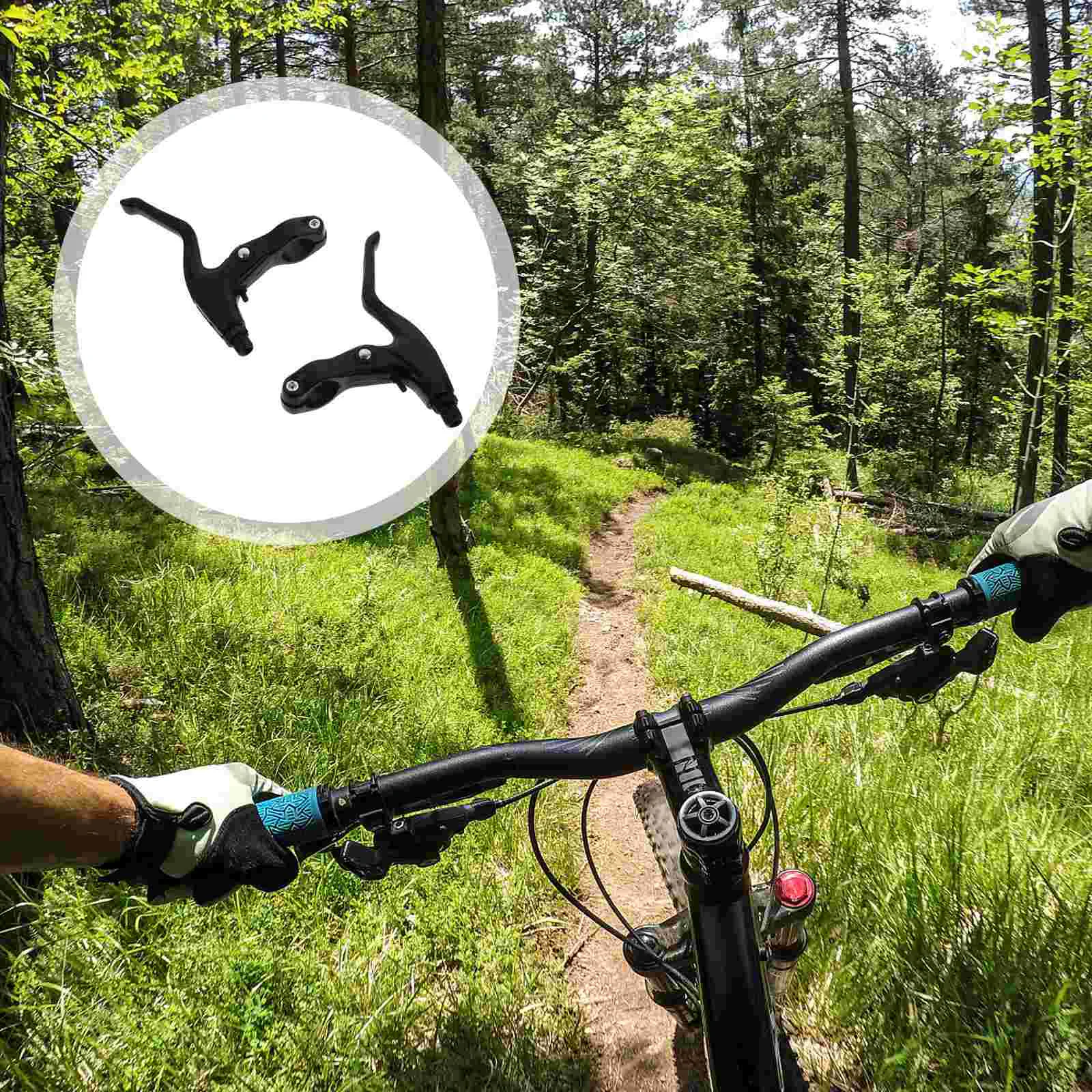 

1 Pair Mountain Bike Brake Handle Lever Arm Brake Aluminum Alloy Bike Handle