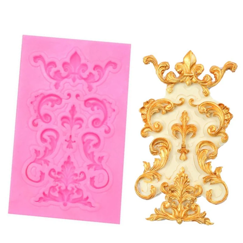 

1Pc Pastry Tools Silicone Soap Mold Retro Border Fondant Cake Chocolate Mold Kitchen Accessories Cooking Cake Decorating Tools