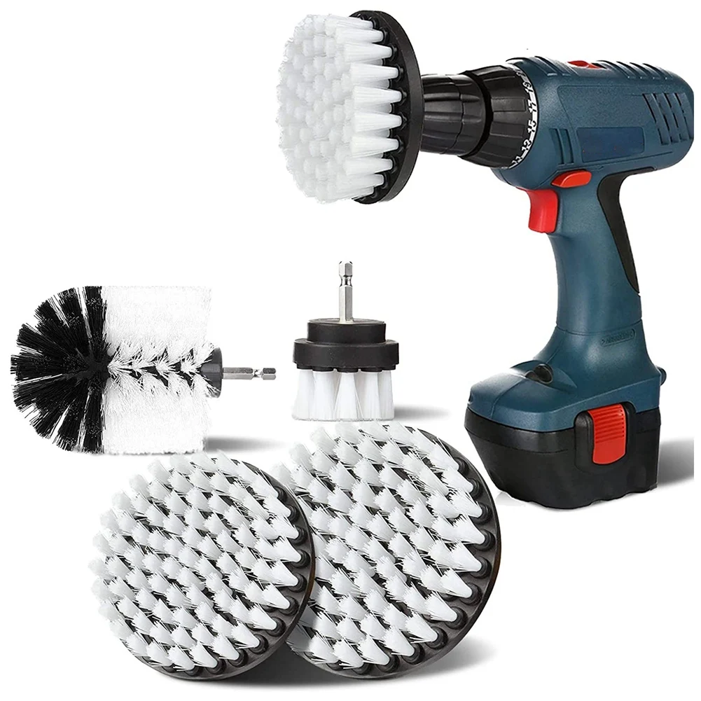 

4Pcs Drill Cleaning Brush, 2/3.5/4/5Inch Rotary Cleaning Brush for Electric Drill Soft Bristle Carpet Cleaning Brush